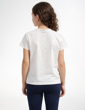 Playera Biography manga corta para niña