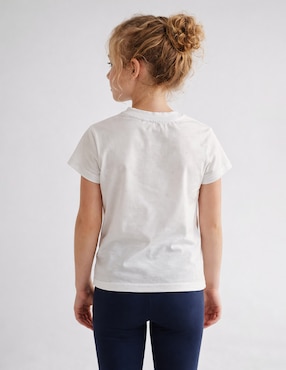 Playera Biography manga corta para niña