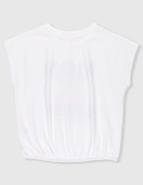 Playera Biography manga corta para niña