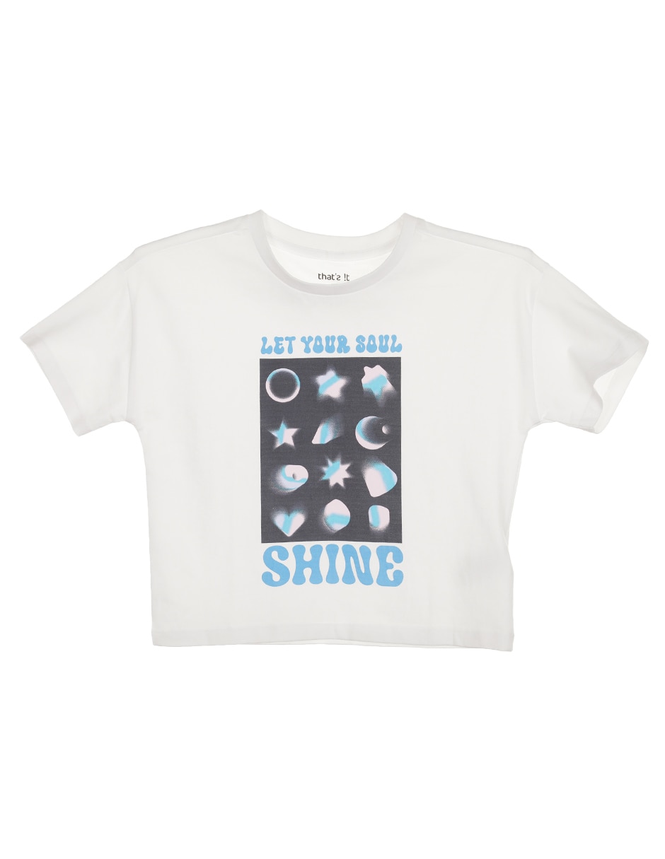 Playera manga corta para niña