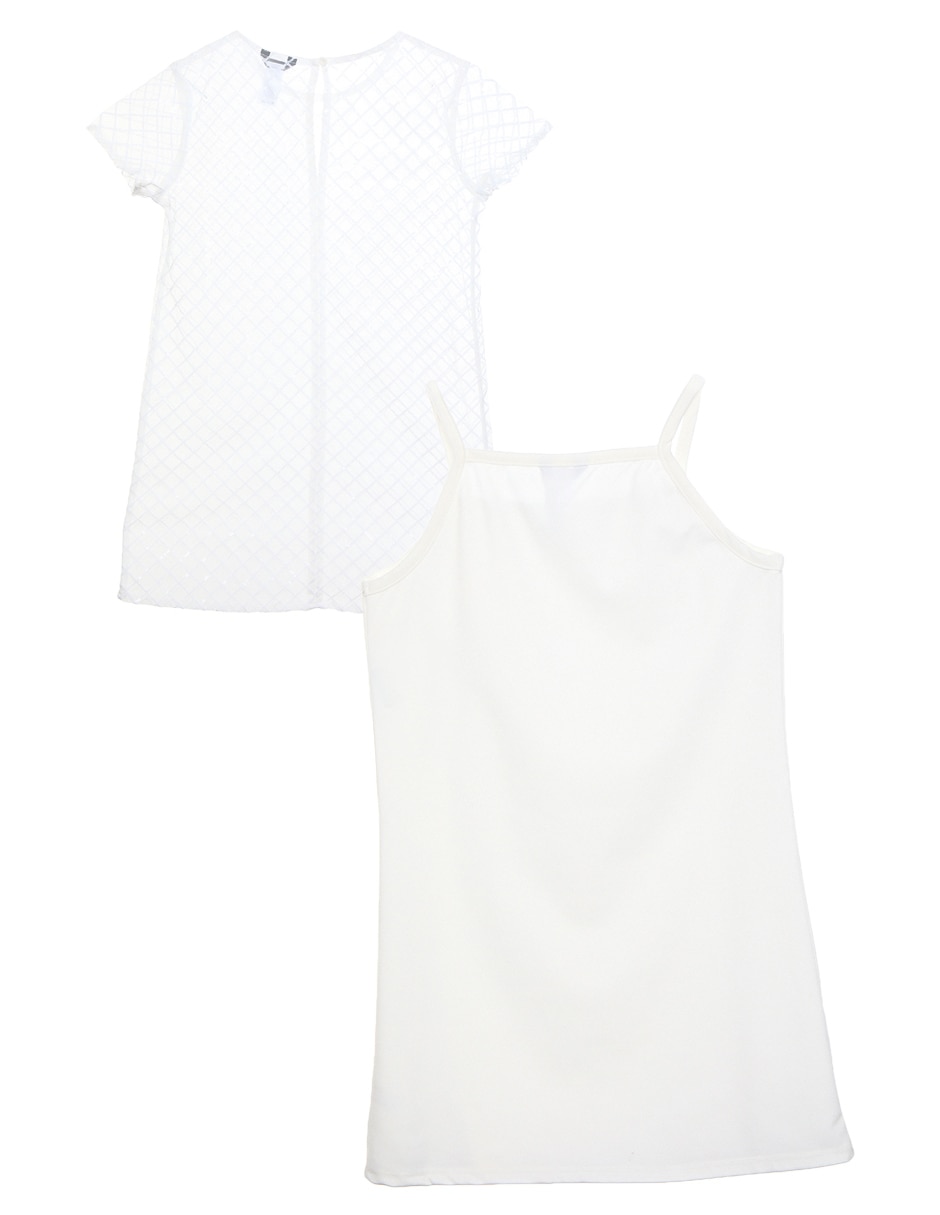 Vestido manga regular para niña 2
