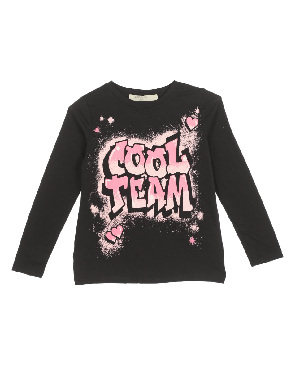 Playera manga larga para niña Playera manga larga para niña