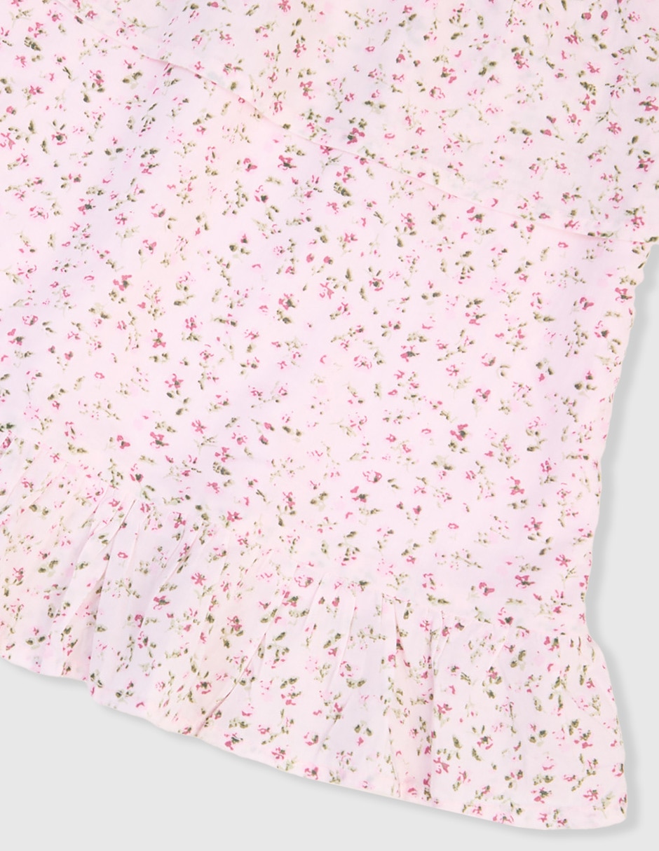 Vestido manga volantes para niña 4