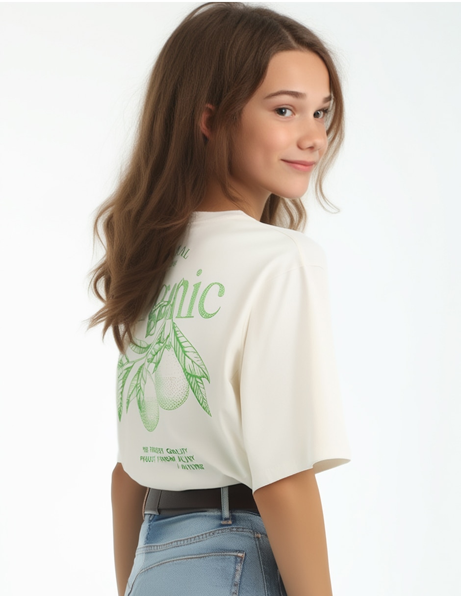 Playera manga corta para niña 8