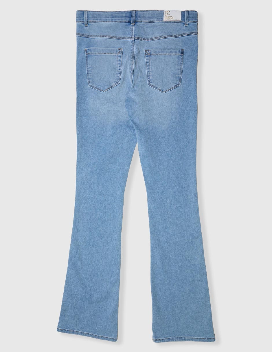 Jeans slim deslavado para niña 2