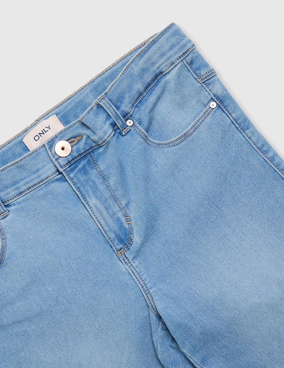 Jeans slim deslavado para niña 3