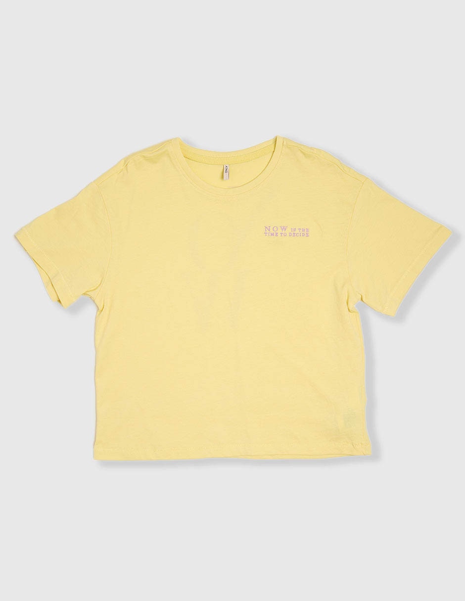 Playera manga corta para niña Playera manga corta para niña
