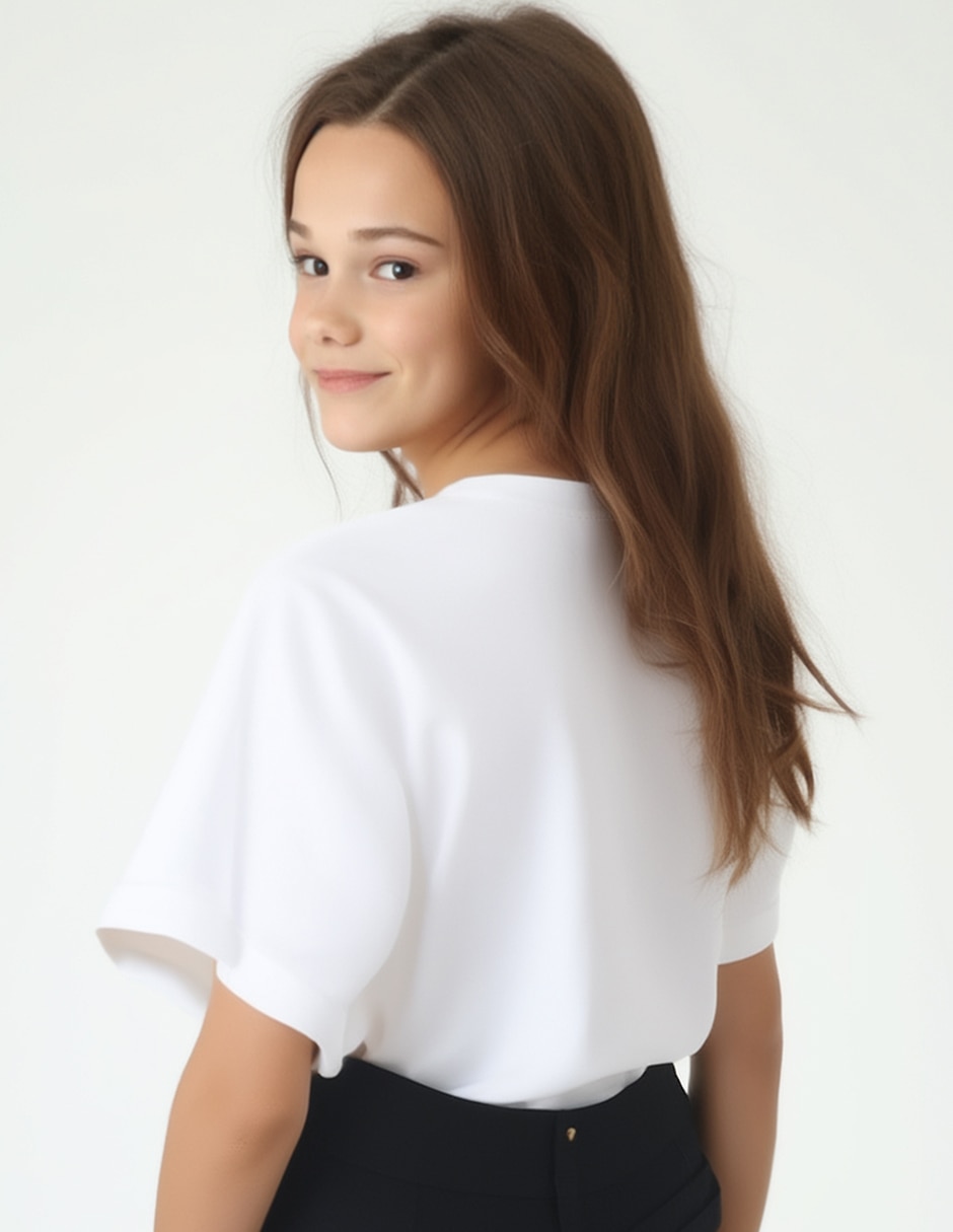 Playera manga corta para niña 7