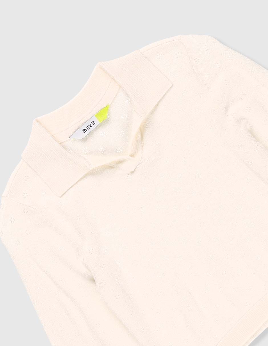 Playera tipo polo para niña 3
