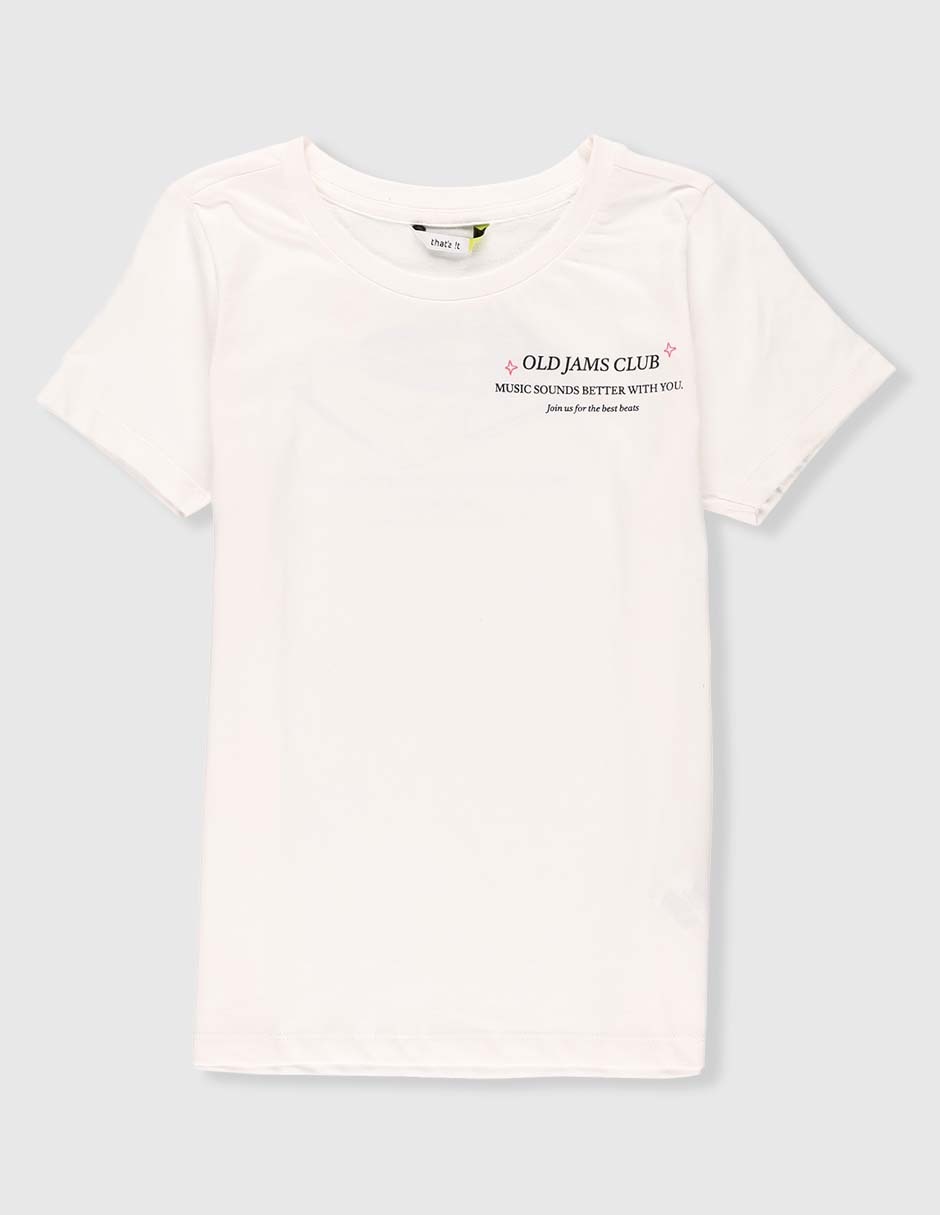 Playera manga corta para niña