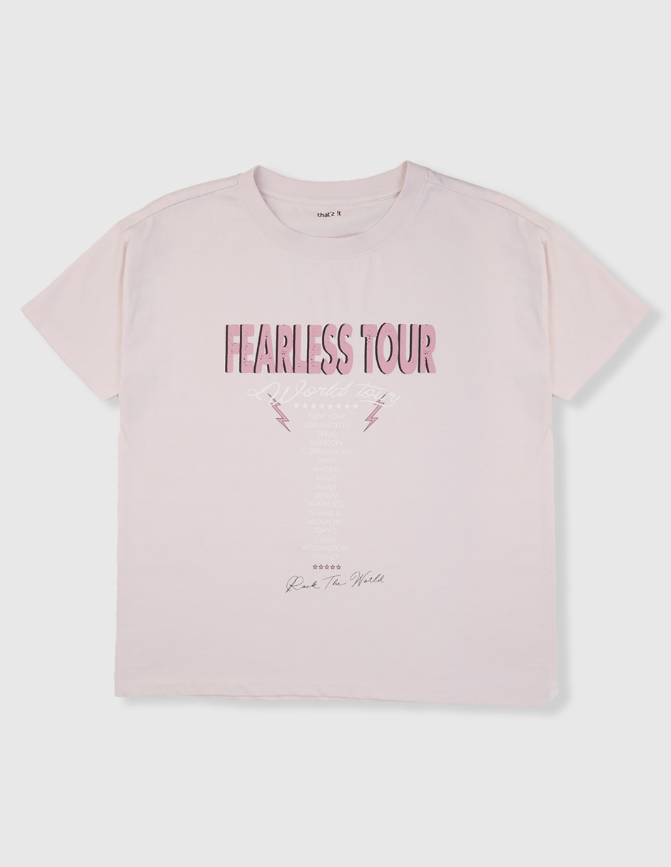 Playera manga corta para niña