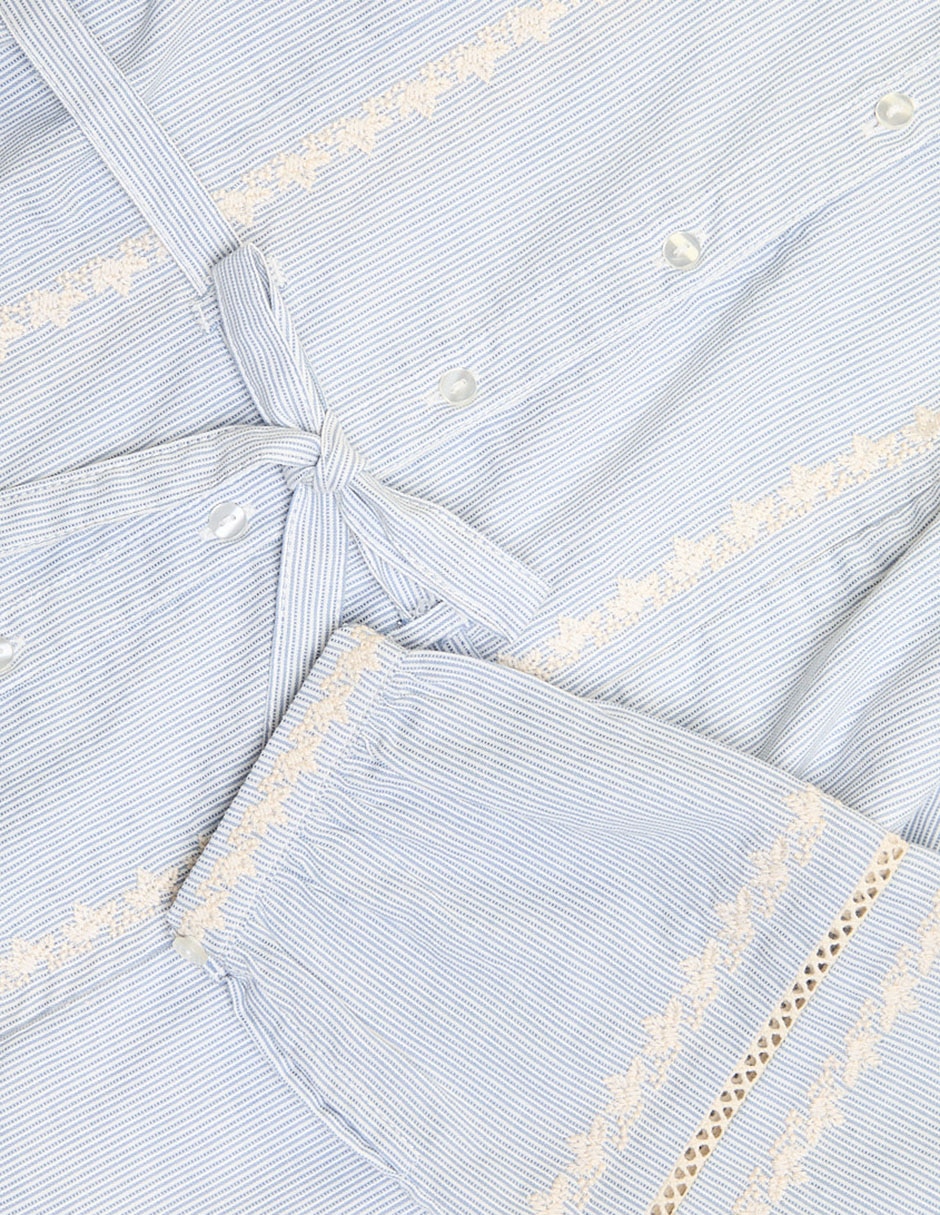 Vestido manga globo para niña 4