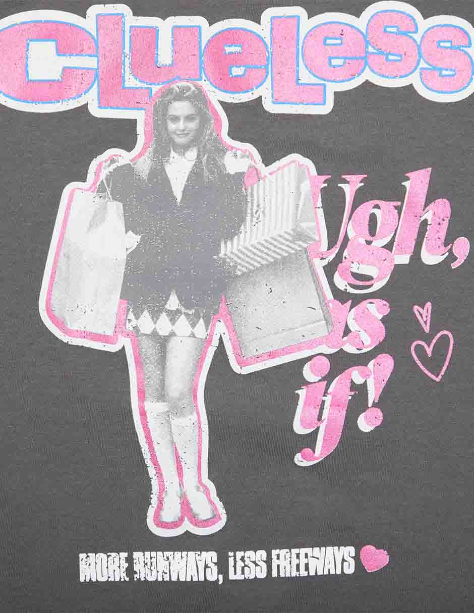 Playera Clueless manga corta para niña 3