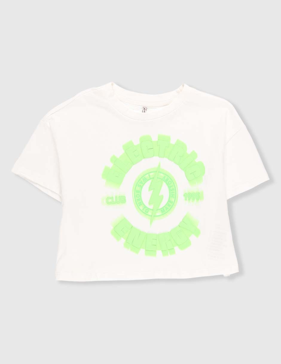 Playera manga corta para niña