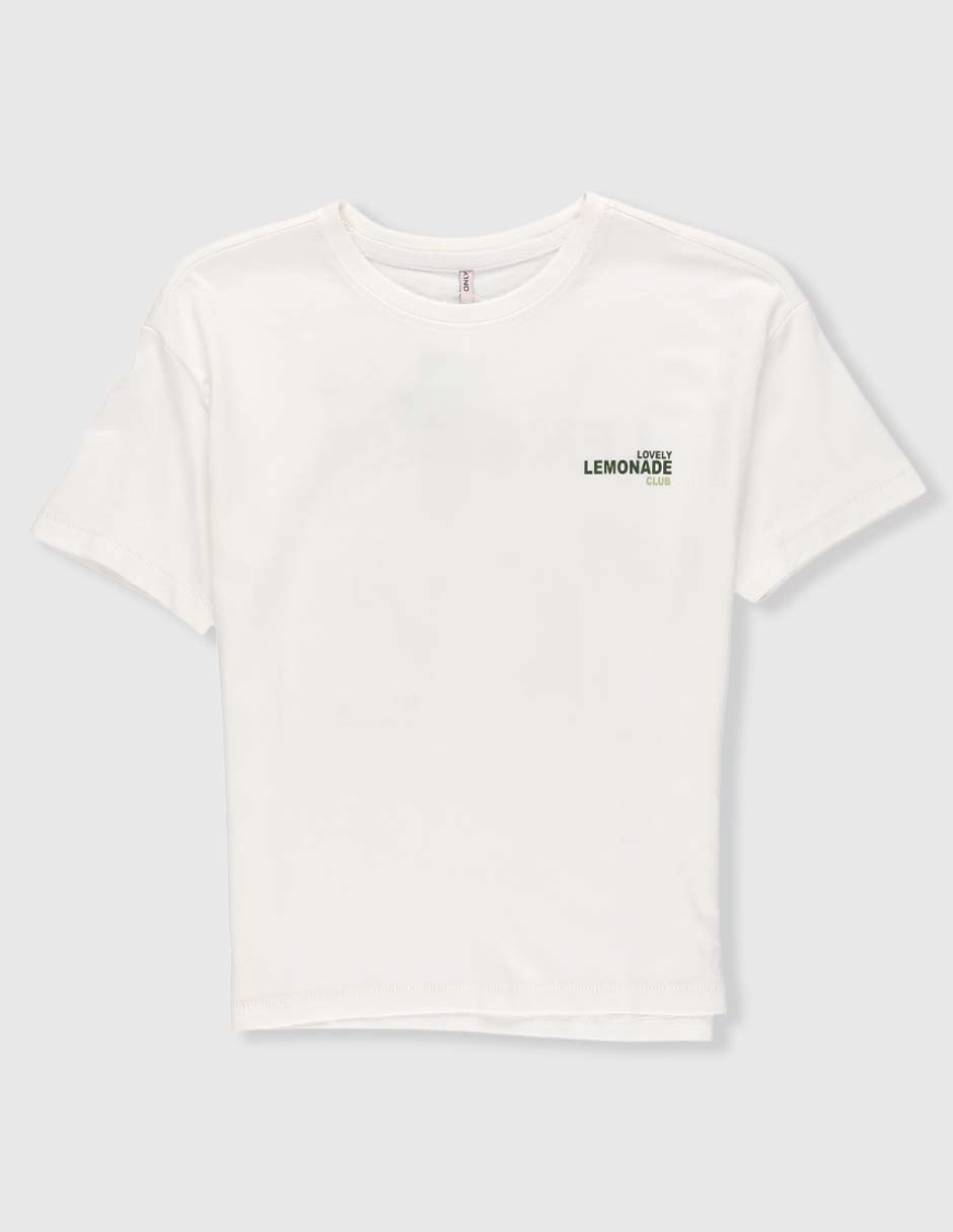 Playera manga corta para niña