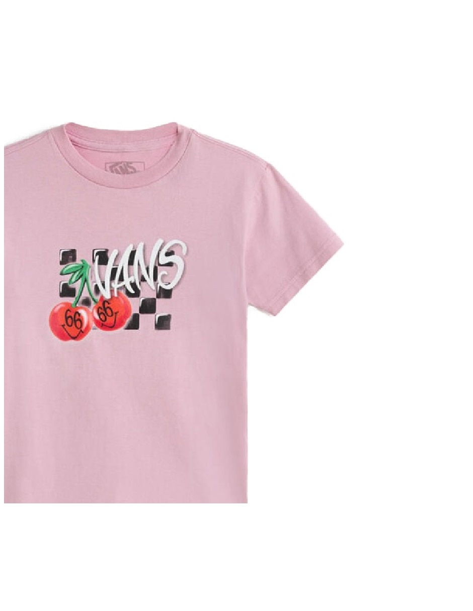 Playera Checker Cherries manga corta para niña 3