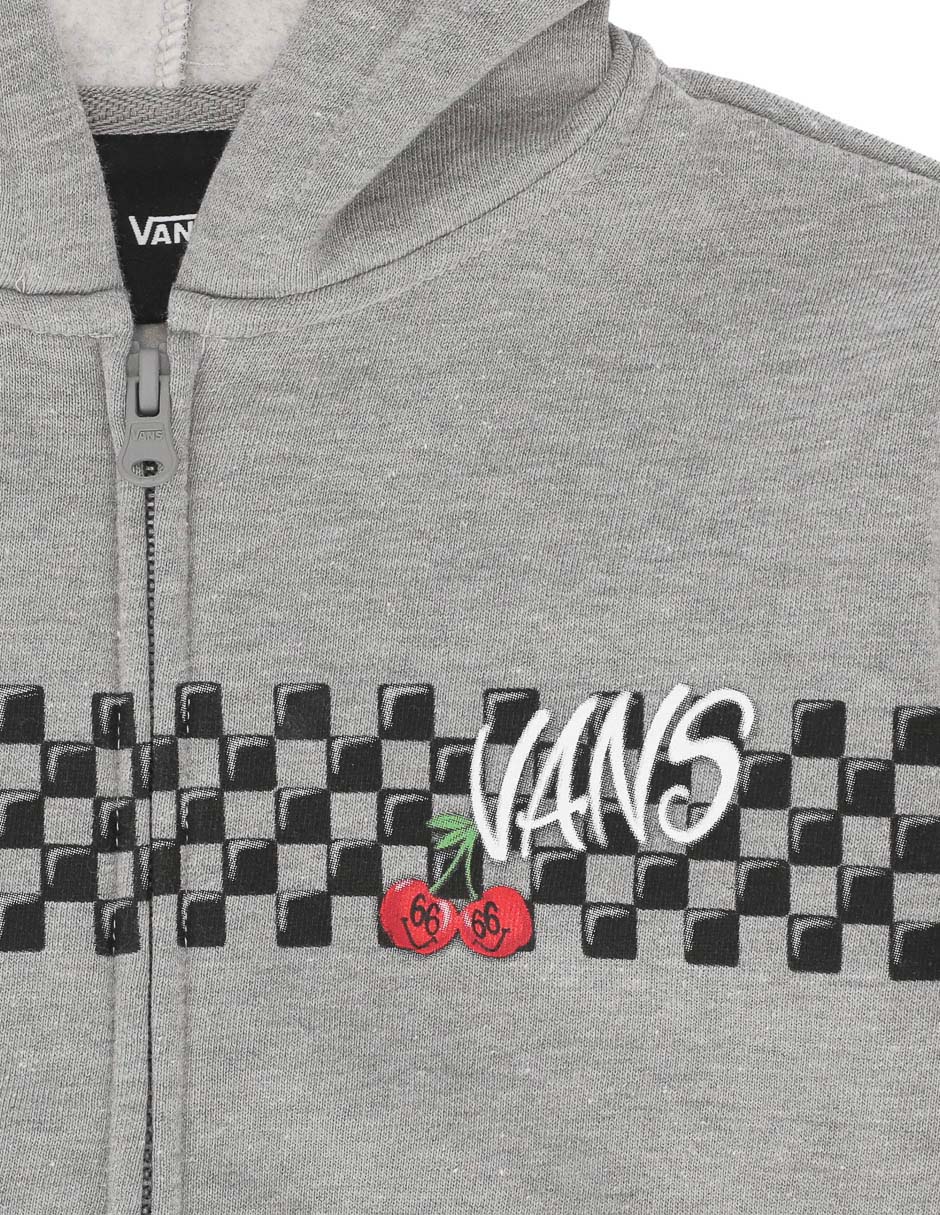 Sudaera Checker Cherries Zip Hoodie para niño 3