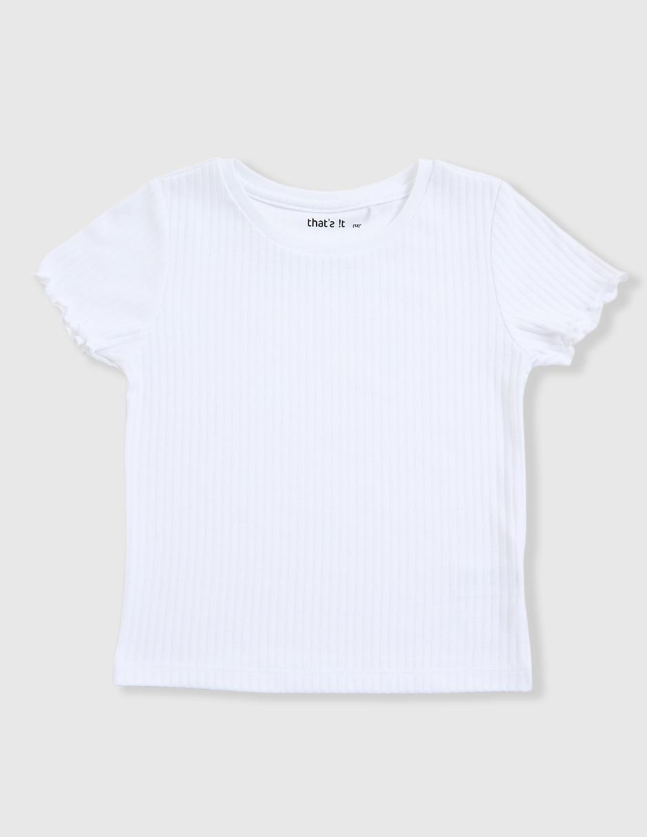 Playera manga corta para niña