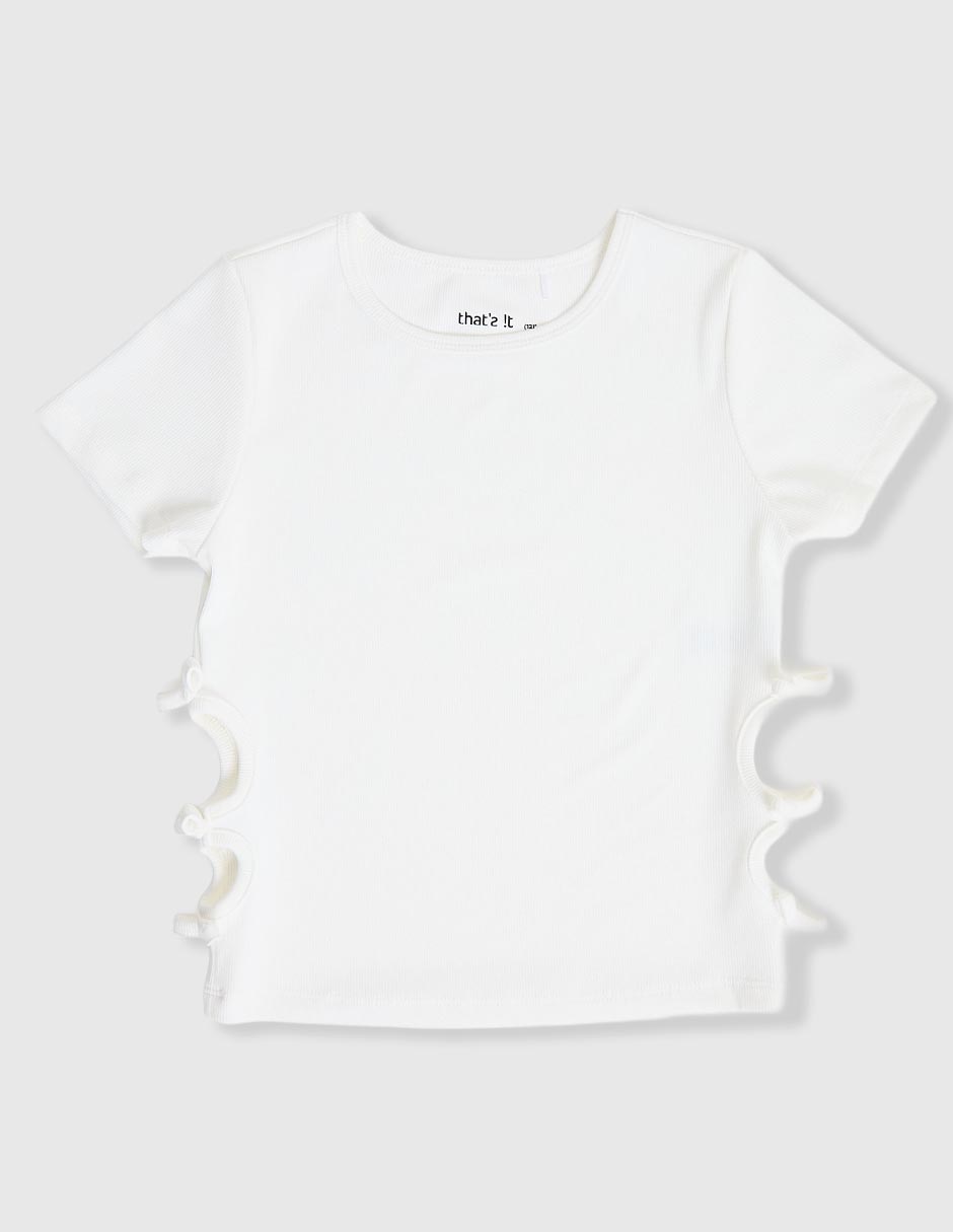 Playera manga corta para niña