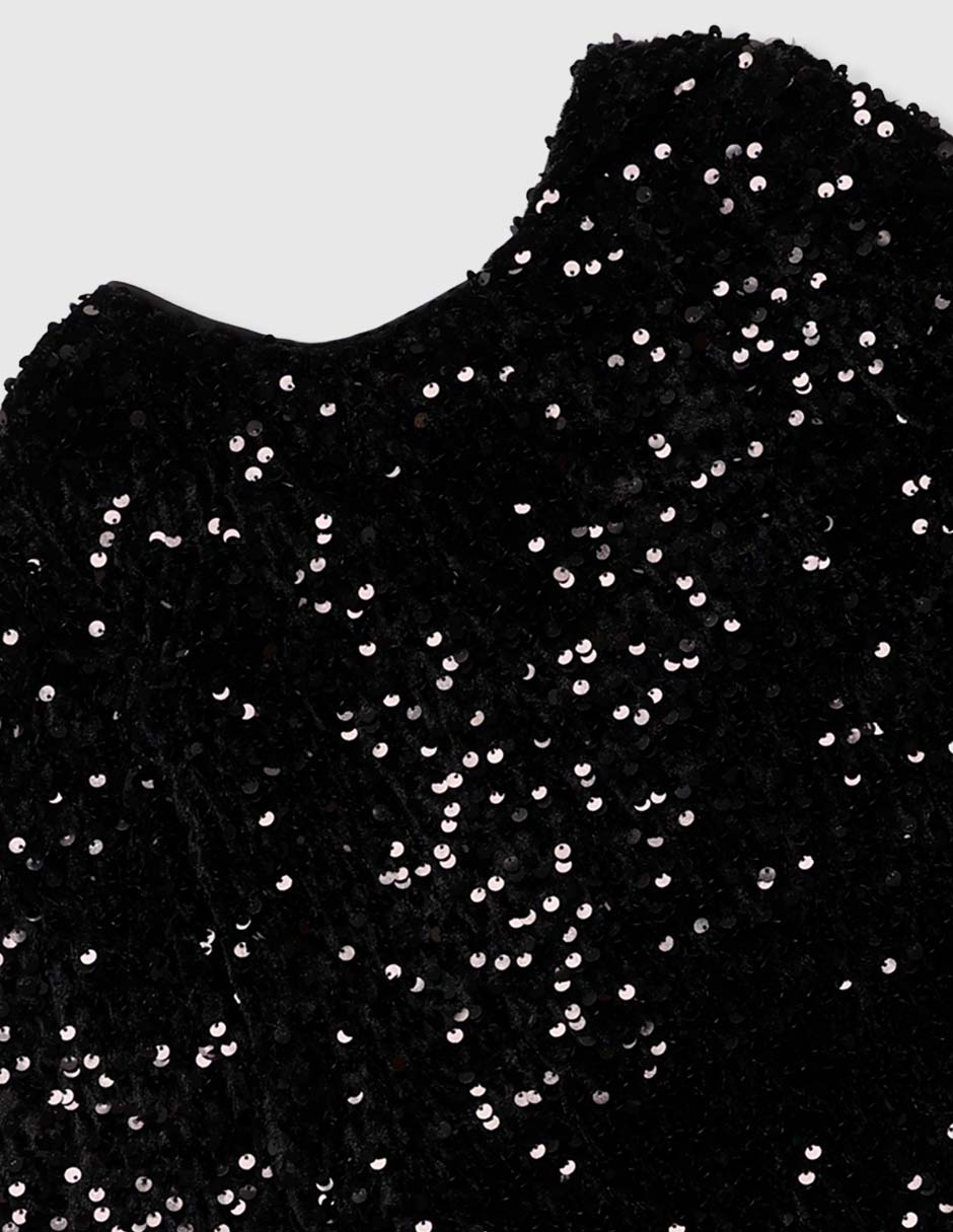 Vestido manga acampanada para niña 3