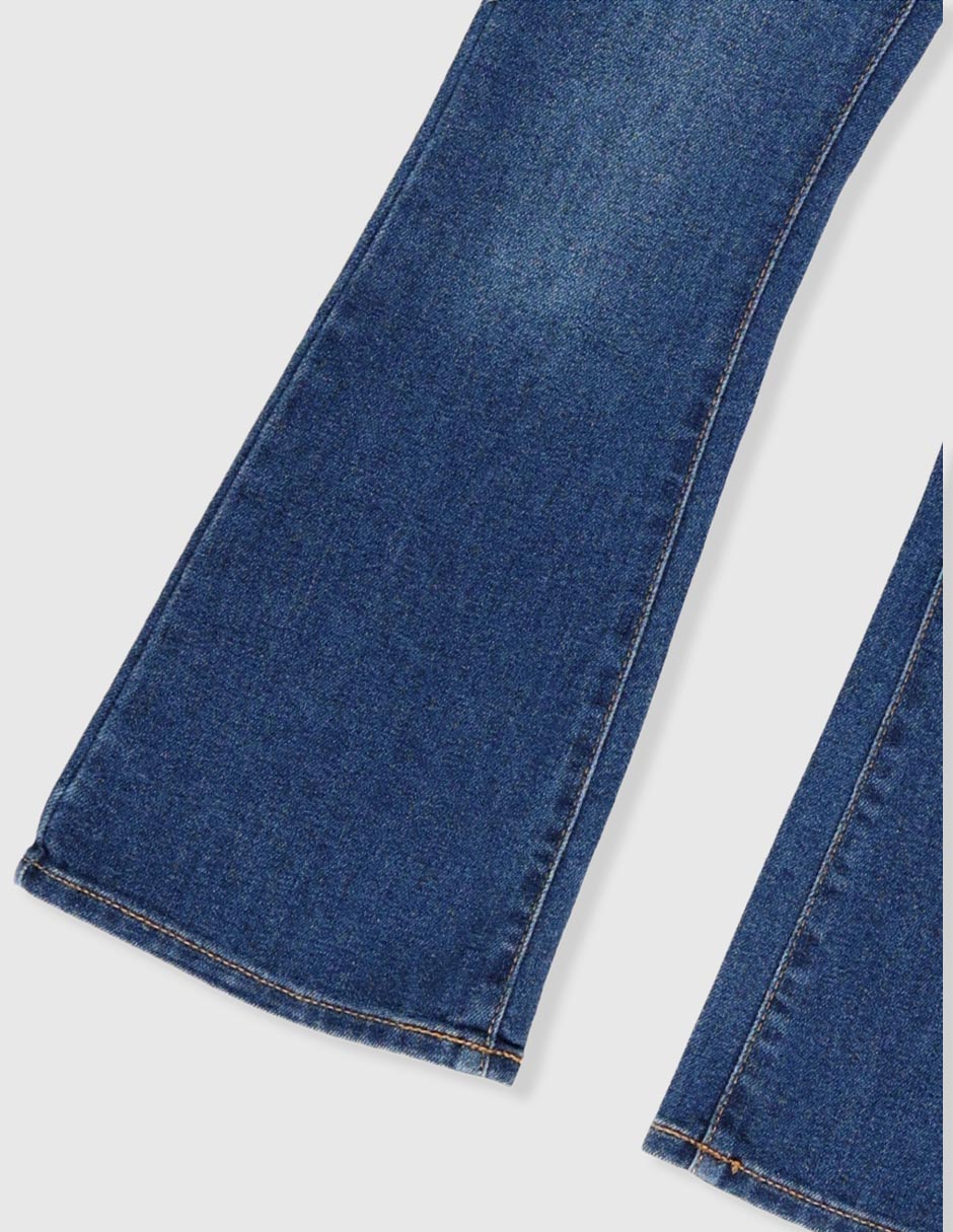 Jeans campana Levi's lavado stone wash para niña 4