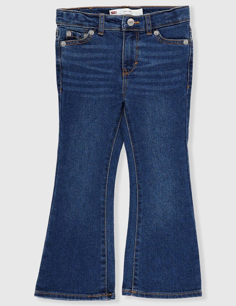 Jeans flare lavado medio para niña Jeans flare lavado medio para niña