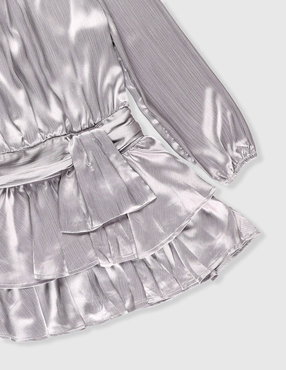 Vestido manga globo para niña 3