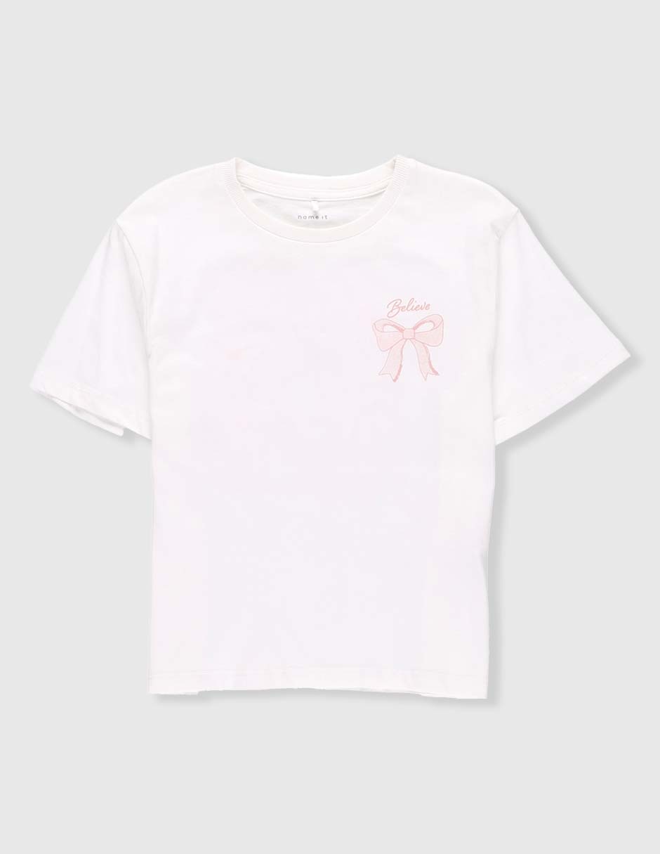 Playera manga corta para niña Playera manga corta para niña