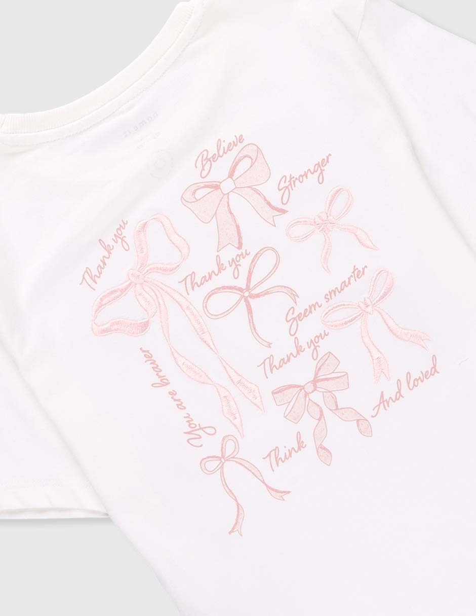 Playera manga corta para niña 4