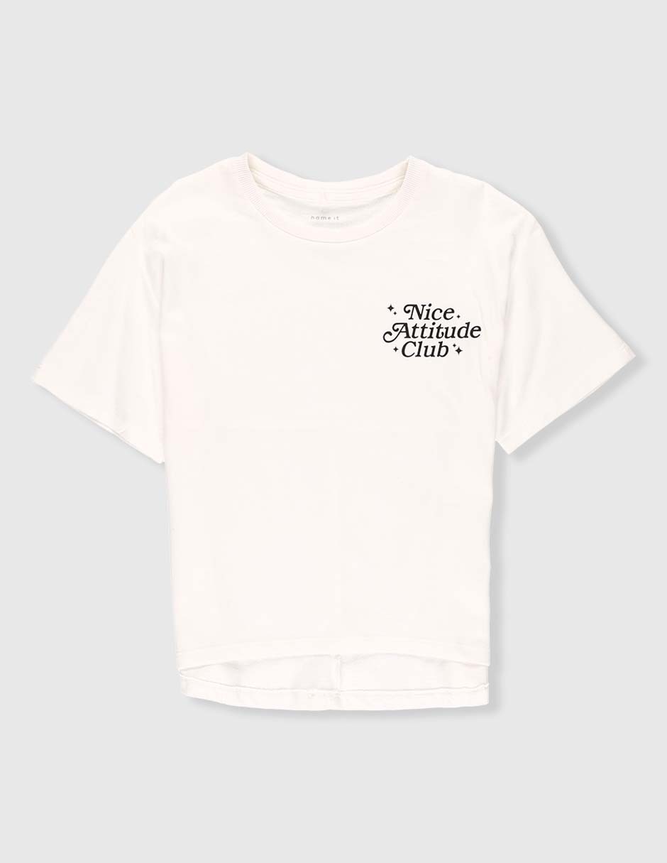 Playera manga corta para niña
