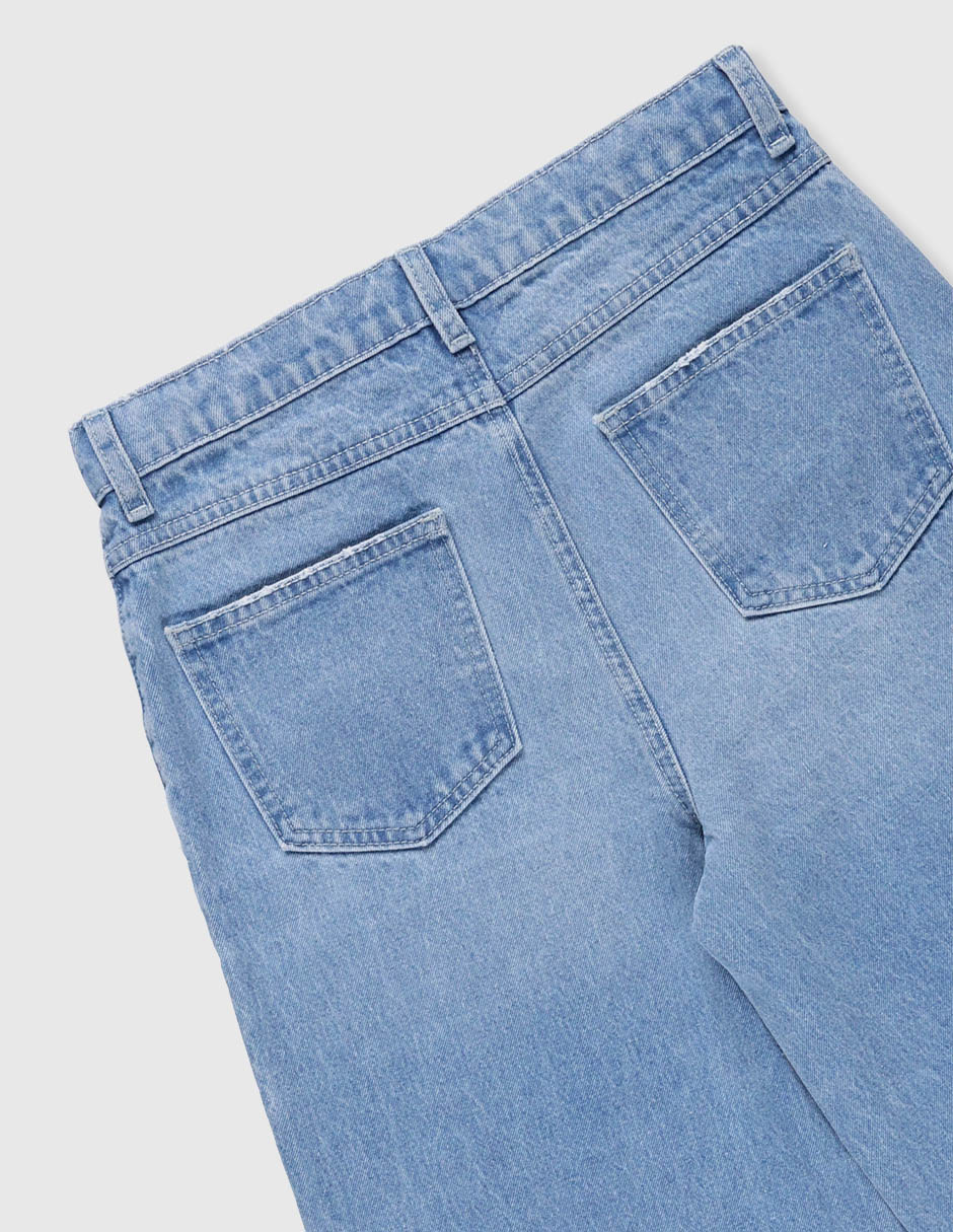 Jeans straight That's It lavado claro para niña 4
