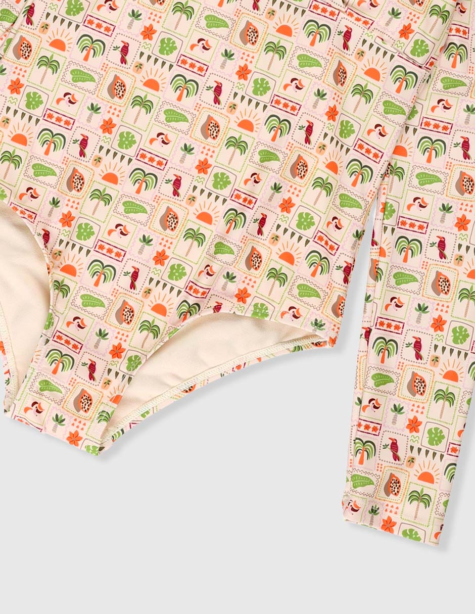 Traje de baño completo para niña 4