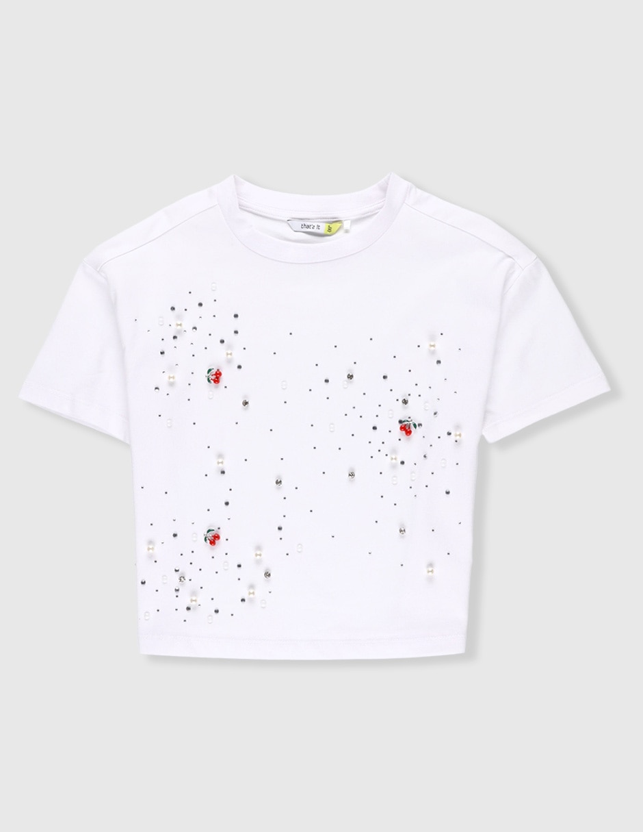 Playera manga corta para niña