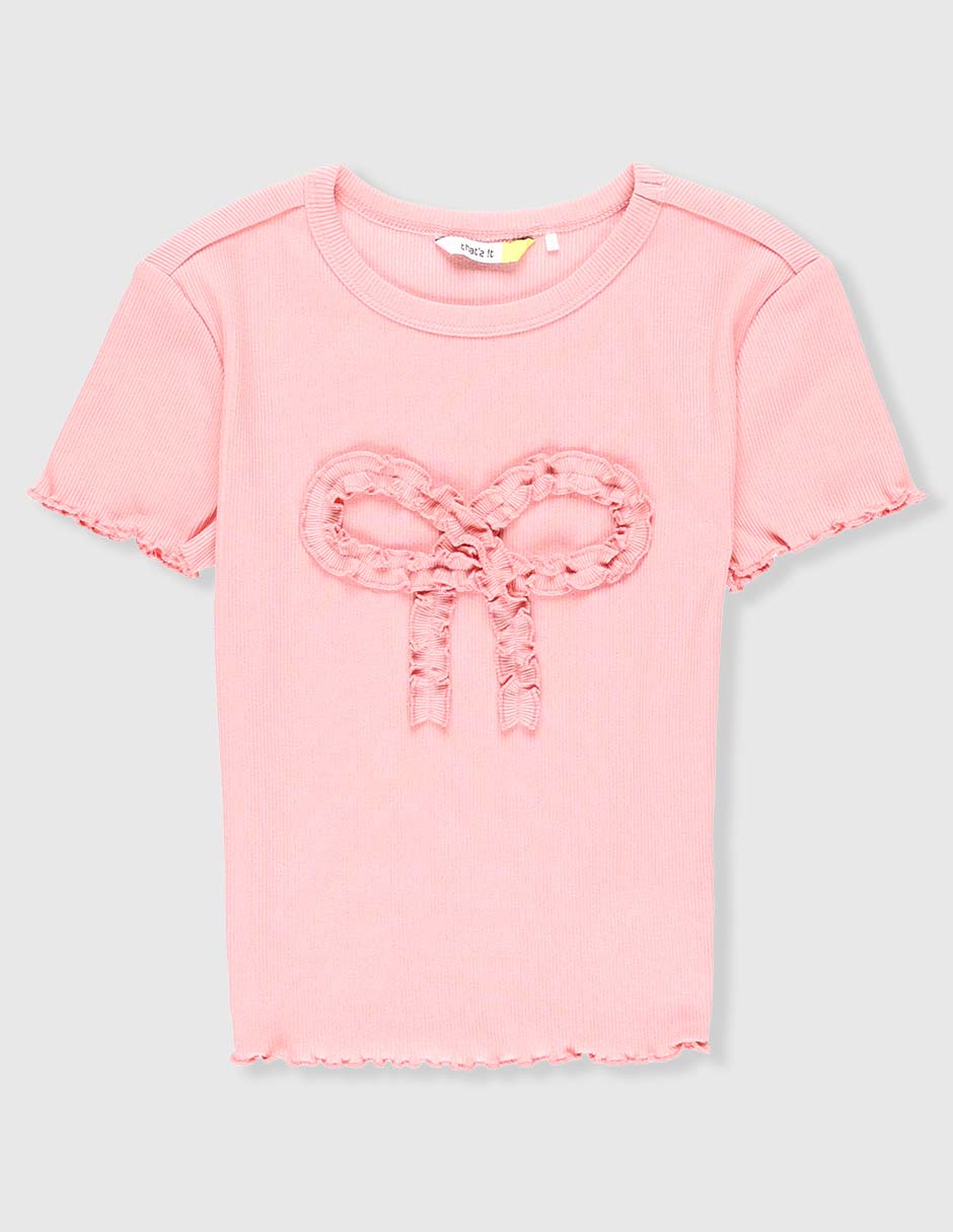 Playera manga corta para niña