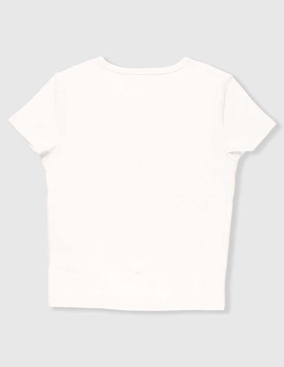 Playera manga regular para niña 2