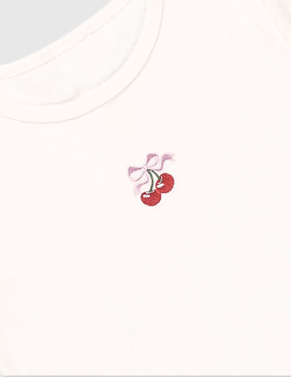 Playera manga regular para niña 3