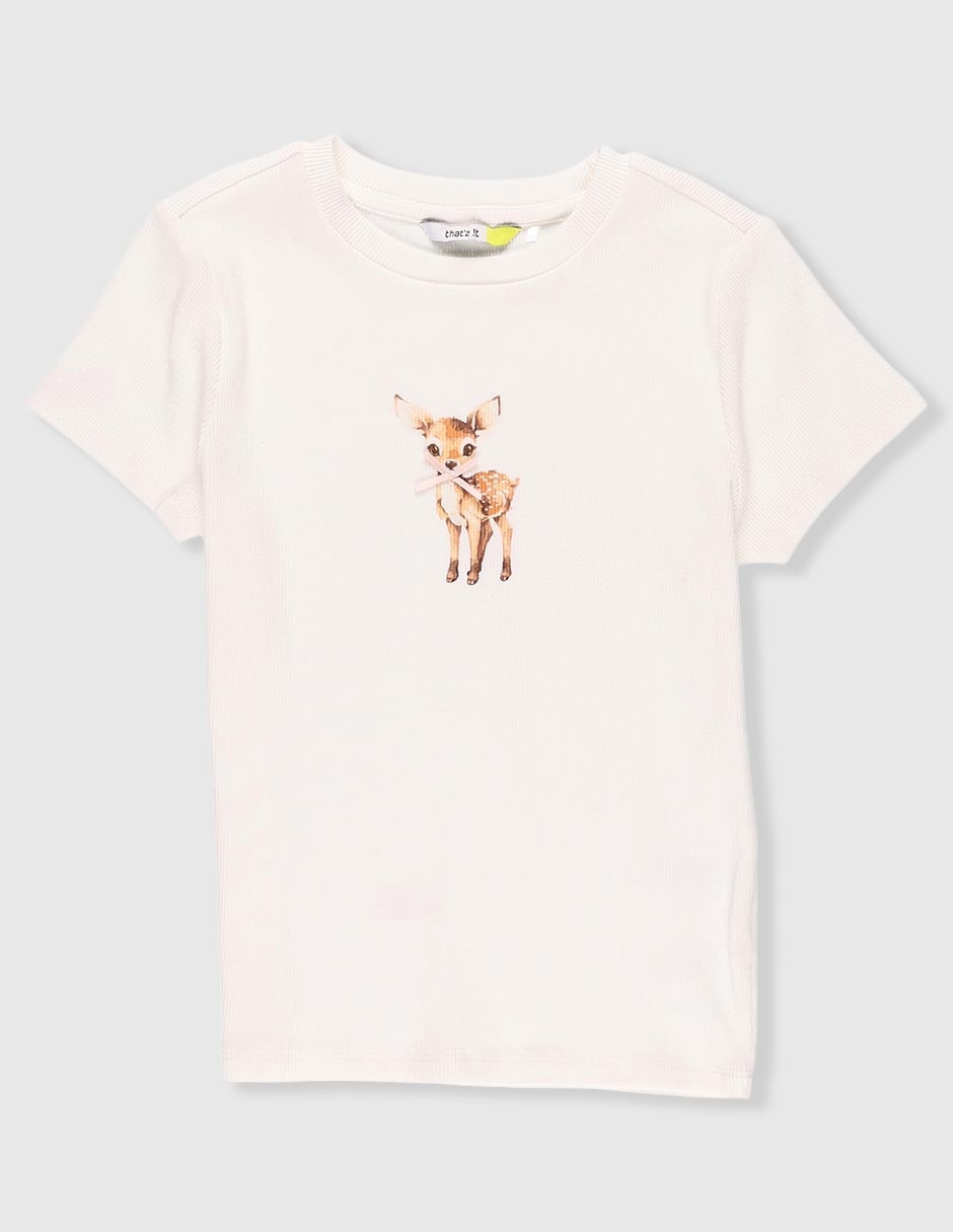 Playera manga corta para niña