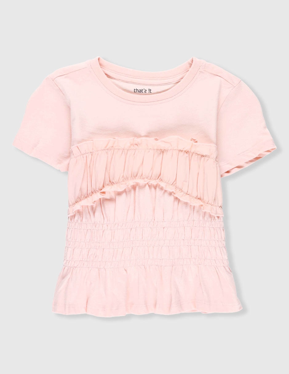 Playera manga corta para niña