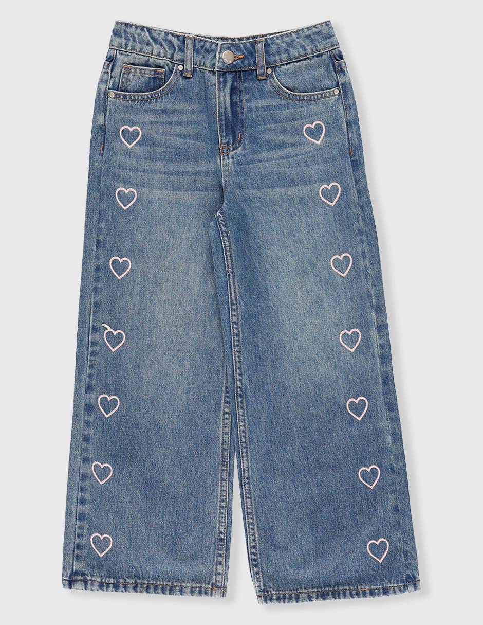 Jeans straight para niña