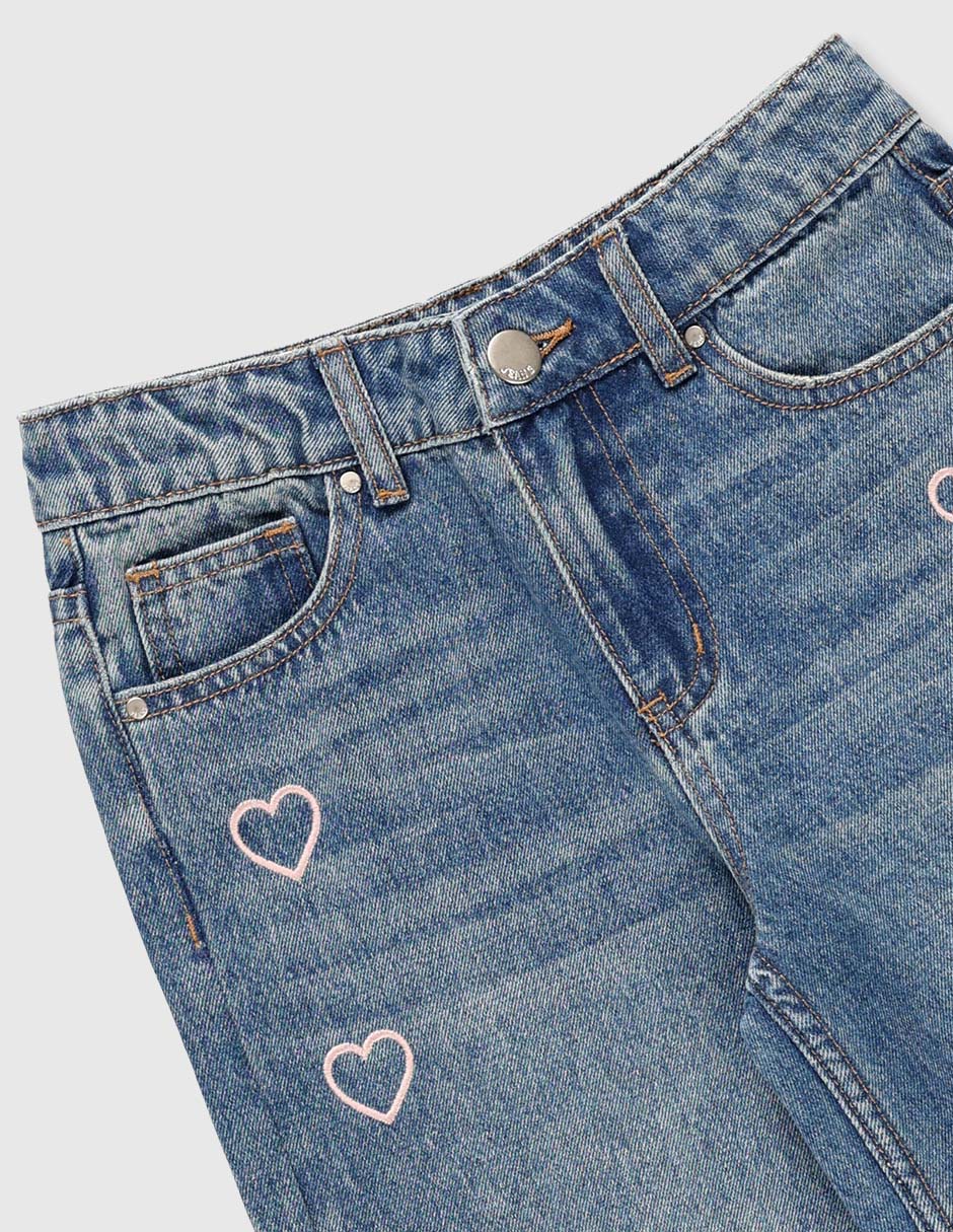 Jeans straight para niña 4