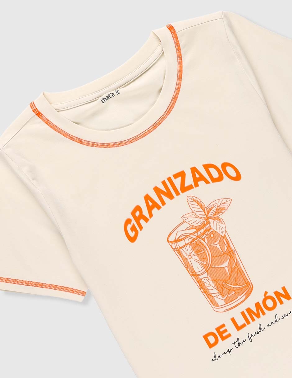 Playera Granizado manga corta para niña 4