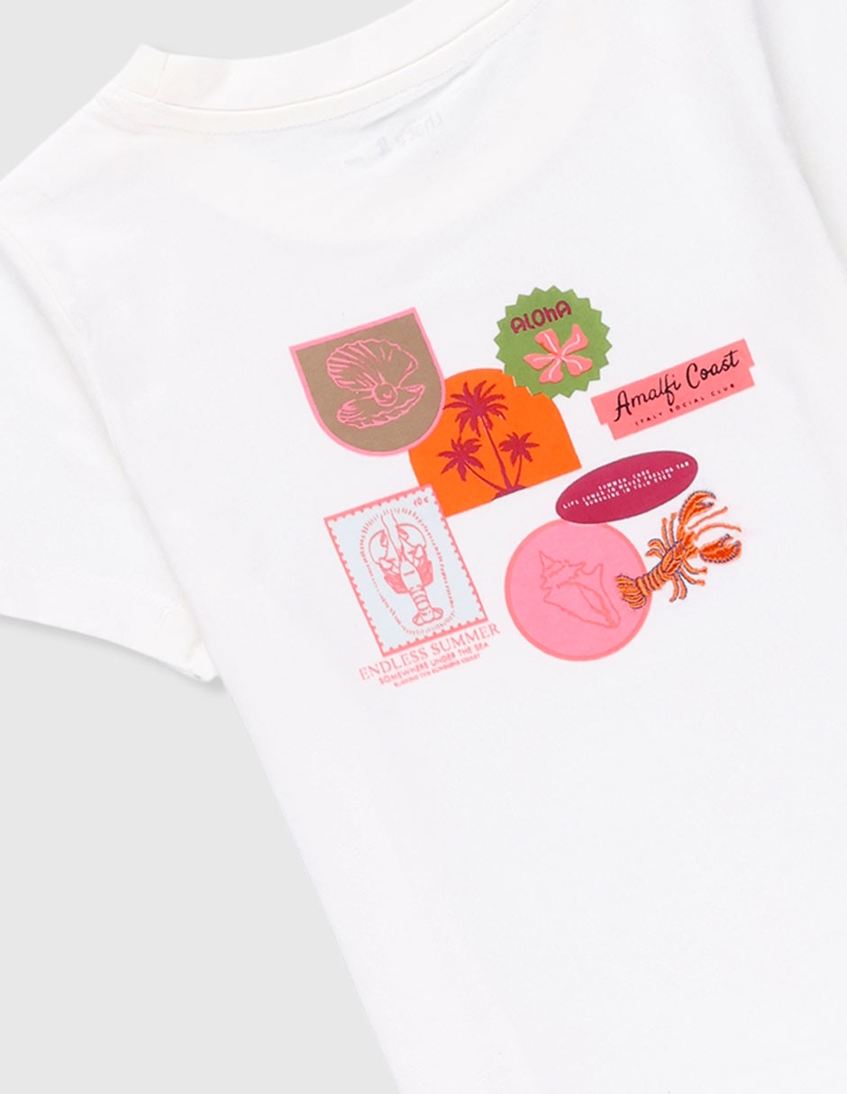 Playera manga corta para niña 4