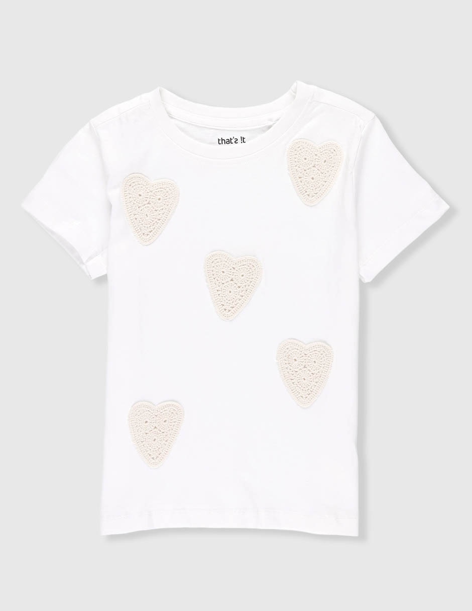 Playera manga corta para niña