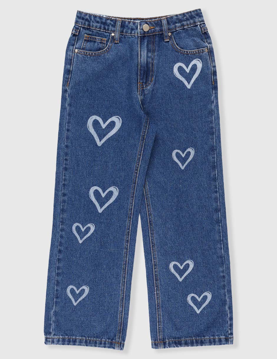 Jeans straight para niña