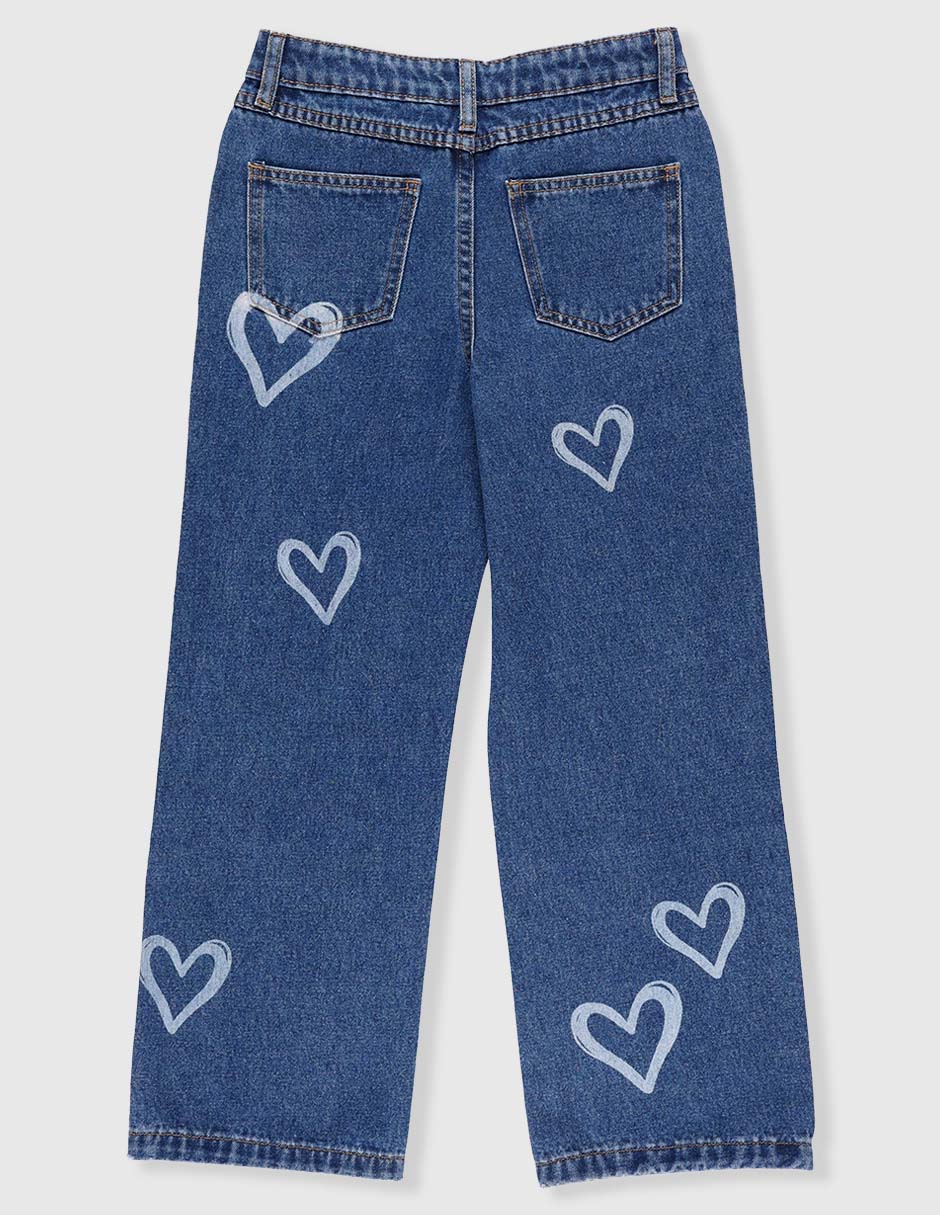 Jeans straight para niña 5