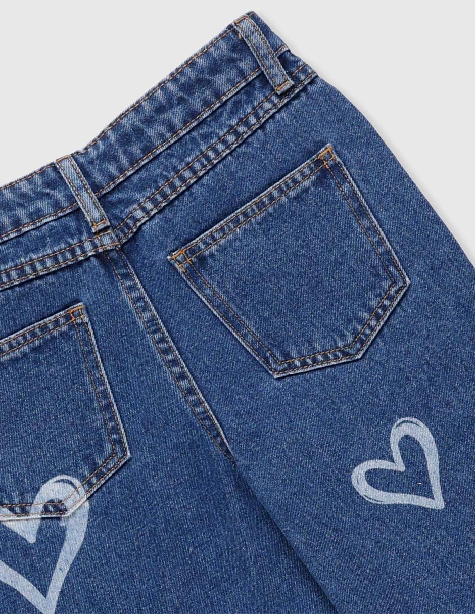Jeans straight para niña 7