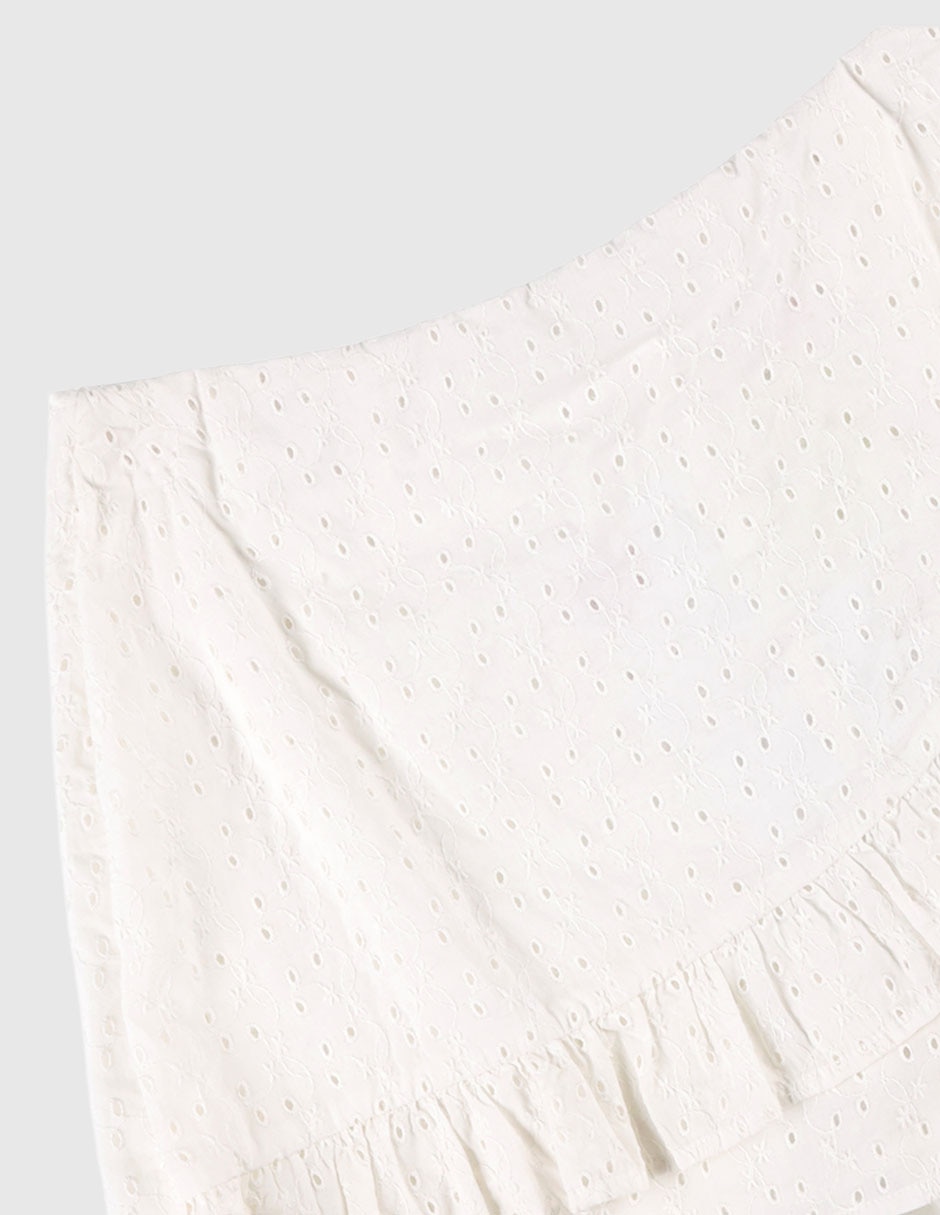 Falda short de algodón para niña 3