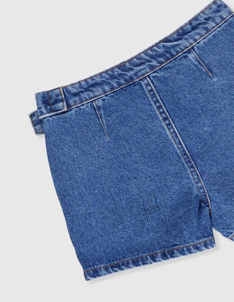 Falda short de mezclilla para niña 4