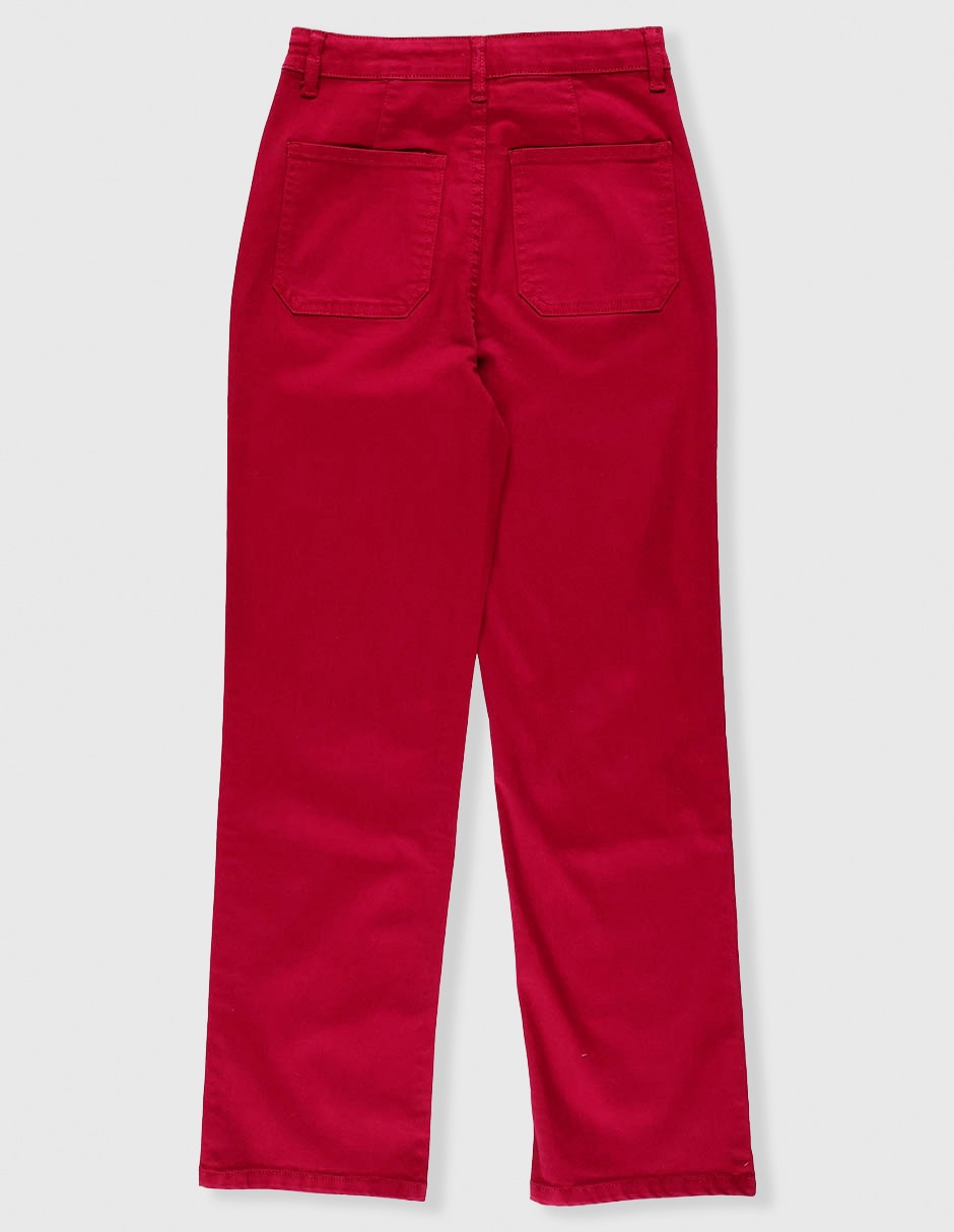 Jeans cargo straight para niña 2