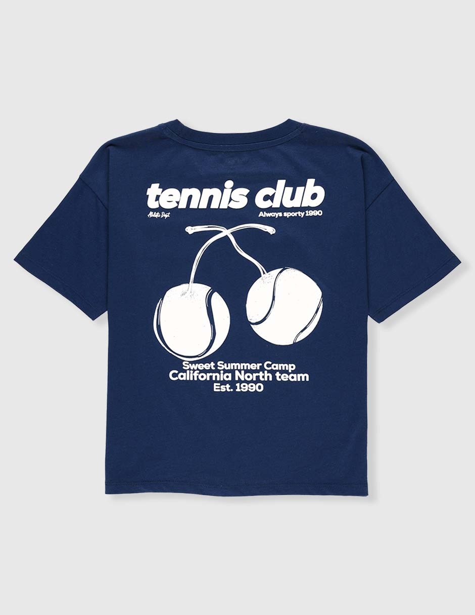 Playera Tennis Tour California manga corta para niña 2